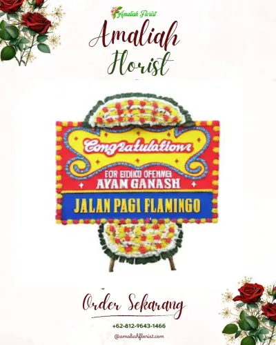 Bunga Papan Congratulation di Bugel